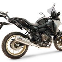 GPR exhaust compatible with Yamaha Tracer 7 2021-2024, Satinox , full system exhaust legal for UK and non-EU countries including removable db killer 
