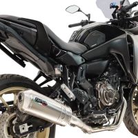 GPR exhaust compatible with Yamaha Tracer 7 2021-2024, Satinox , full system exhaust legal for UK and non-EU countries including removable db killer 