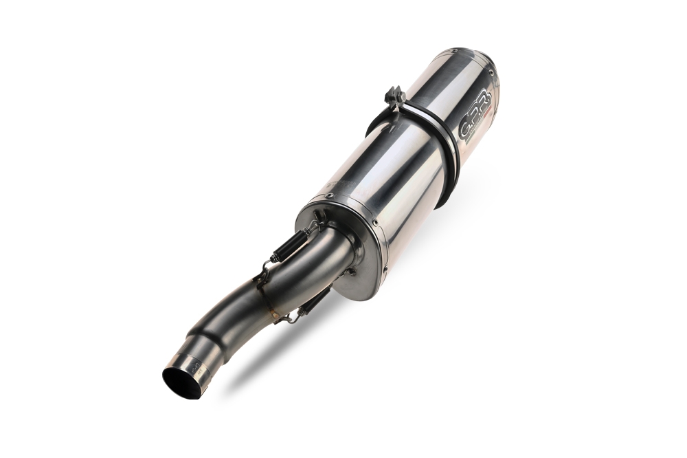 Exhaust compatible with Aprilia Mana 850 Gt 2007-2016, Trioval, Mid-Full system exhaust including removable db killer 