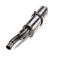 Exhaust compatible with Aprilia Mana 850 Gt 2007-2016, Trioval, Mid-Full system exhaust including removable db killer 