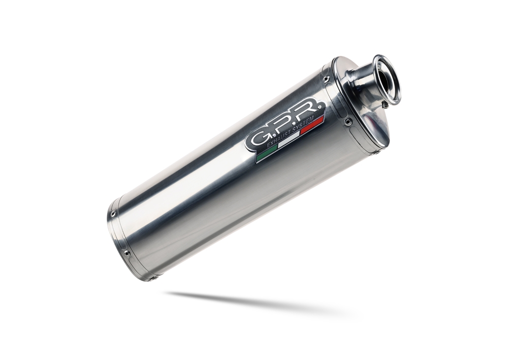 Exhaust compatible with Aprilia Mana 850 Gt 2007-2016, Trioval, Mid-Full system exhaust including removable db killer 