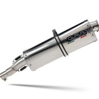 Exhaust compatible with Aprilia Mana 850 Gt 2007-2016, Trioval, Mid-Full system exhaust including removable db killer 