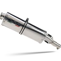 Exhaust compatible with Triumph Tiger 800 - Xr - Xc - Xrx - Xcx - Xrt - Xca 2011-2016, Trioval, Slip-on exhaust including removable db killer and link pipe, EPA-compliant 