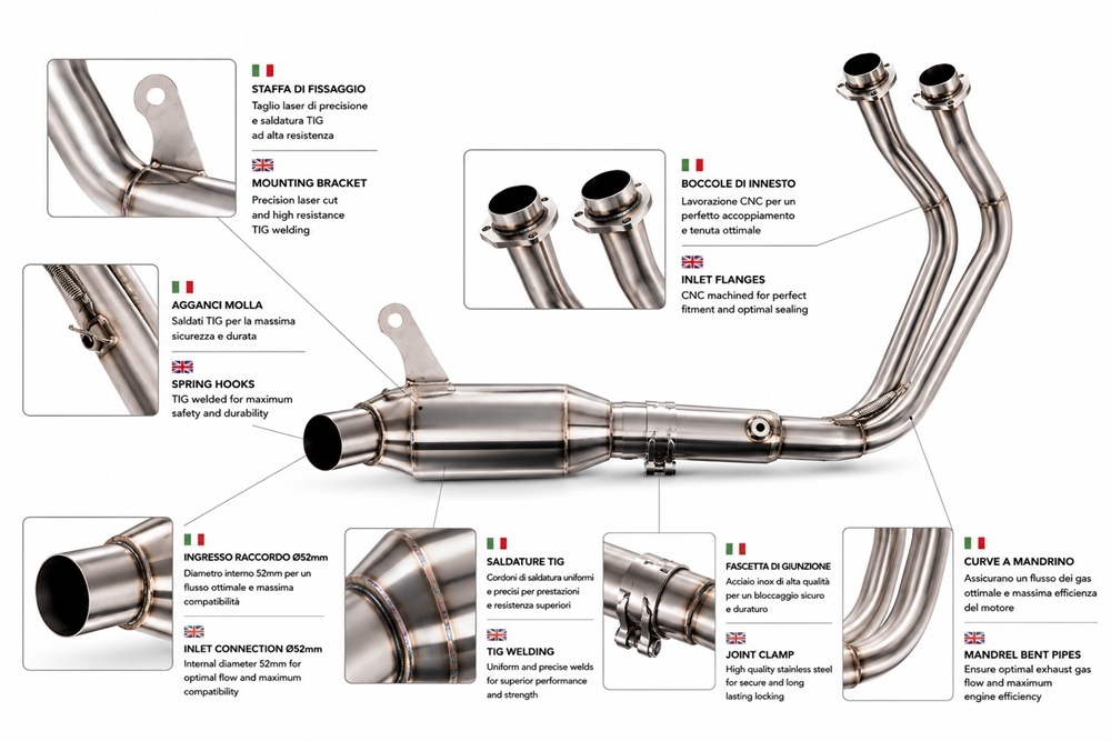 GPR exhaust compatible with Yamaha YZF R7 2021-2024, M3 Inox , full system exhaust legal for UK and non-EU countries including removable db killer 