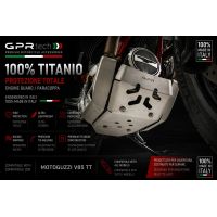 GPR TECH compatible with  Moto Guzzi V85 TT 2019/2020 e4 GPR TECH Titanium Skid plate 