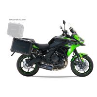 GPR TECH compatible with  Kawasaki Versys 650 2021/2022 e5 GPR TECH Pair of side cases aluminum made, black color with specific pannier holder Capacity 38 LT. + 38 LT.