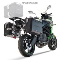 GPR TECH compatible with  Kawasaki Versys 650 2023/2024 e5 plus GPR TECH Pair of side cases aluminum made, black color with specific pannier holder Capacity 38 LT. + 38 LT.