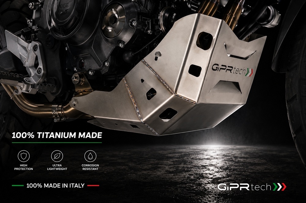 GPR TECH compatible with  Voge 525DSX 2023/2024 e5 GPR TECH Titanium Skid plate 