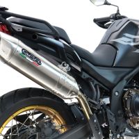 GPR exhaust compatible with Voge 625DSX 2024-2025, Furore-X Acciaio Inox, Homologated legal slip-on exhaust including removable db killer and link pipe 