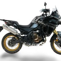 GPR exhaust compatible with Voge 625DSX 2024-2025, Satinox , Homologated legal slip-on exhaust including removable db killer and link pipe 