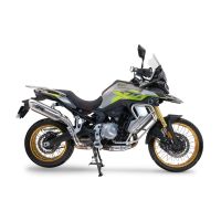 GPR exhaust compatible with Voge 900DSX 2024-2025, Furore-X Acciaio Inox, Homologated legal slip-on exhaust including removable db killer and link pipe 