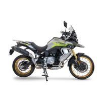 GPR exhaust compatible with Voge 900DSX 2024-2025, Furore-X Titanio Nero, Homologated legal slip-on exhaust including removable db killer and link pipe 