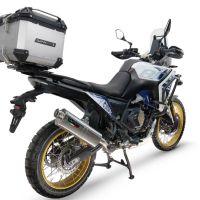 Top case GPR TECH compatible with  Voge DS 800 Rally 2025/2026 GPR TECH Top case in aluminum, silver color with specific plate included Capacity 35 LT.