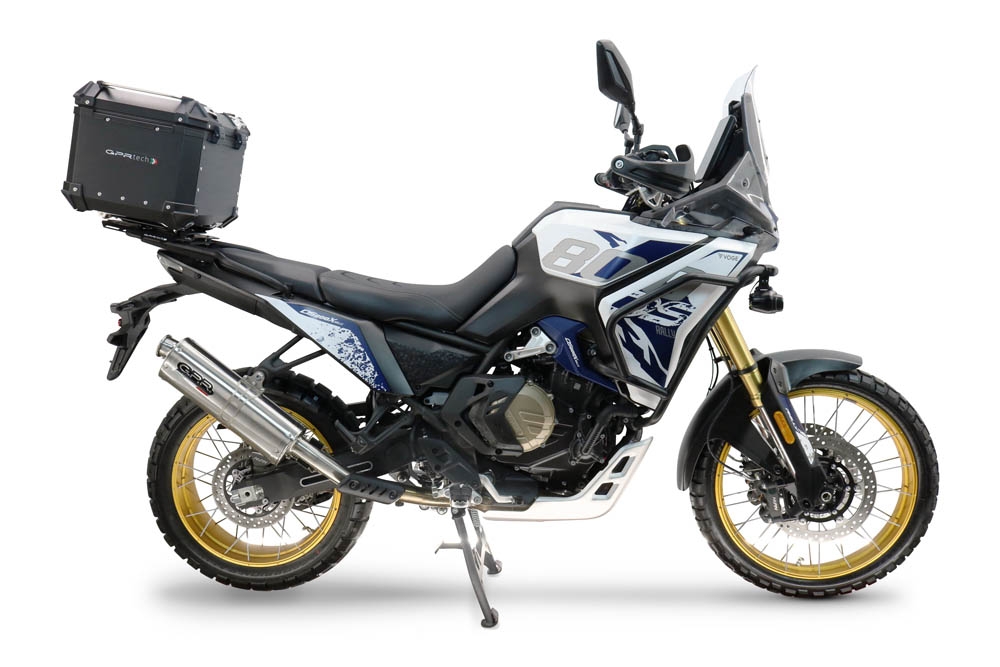 Top case GPR TECH compatible with  Voge DS 800 Rally 2025/2026 GPR TECH Top case in aluminum, black color with specific plate included Capacity 35 LT.