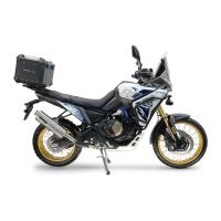 Top case GPR TECH compatible with  Voge DS 800 Rally 2025/2026 e5 plus GPR TECH Top case in aluminum, black color with specific plate included Capacity 35 LT.