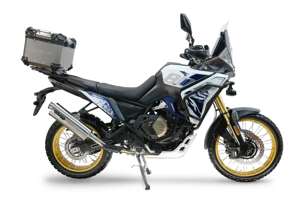  Voge DS 800 Rally 2025/2026 GPR TECH Top case in Titanium , Titanium Natural color with specific plate included Capacity 35 LT.