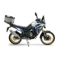  Voge DS 800 Rally 2025/2026 e5 plus GPR TECH Top case in Titanium , Titanium Natural color with specific plate included Capacity 35 LT.
