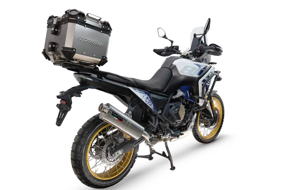  Voge DS 800 Rally 2025/2026 GPR TECH Top case in Titanium , Titanium Natural color with specific plate included Capacity 35 LT.