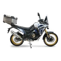  Voge DS 800 Rally 2025/2026 e5 plus GPR TECH Top case in Titanium , Titanium Natural color with specific plate included Capacity 55 LT.
