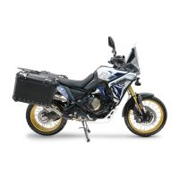 GPR TECH compatible with  Voge DS 800 Rally 2025/2026 e5 plus GPR TECH Pair of side cases aluminum made with contoured right side, black color with specific pannier holder TECH-EVO serie  Capacity 38 LT. + 32 LT.