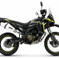 GPR exhaust compatible with Voge 300Rally 2025-2026, Albus Evo4, Homologated legal slip-on exhaust including removable db killer, link pipe and catalyst 