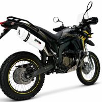 GPR exhaust compatible with Voge 300Rally 2025-2026, Albus Evo4, Homologated legal slip-on exhaust including removable db killer, link pipe and catalyst 