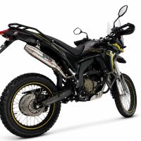 GPR exhaust compatible with Voge 300Rally 2025-2026, Deeptone Inox, Homologated legal slip-on exhaust including removable db killer, link pipe and catalyst 