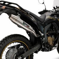 GPR exhaust compatible with Voge 300Rally 2025-2026, Deeptone Inox, Homologated legal slip-on exhaust including removable db killer, link pipe and catalyst 