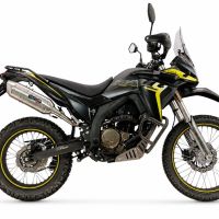 GPR exhaust compatible with Voge 300Rally 2025-2026, Furore-X Inox, Homologated legal slip-on exhaust including removable db killer, link pipe and catalyst 