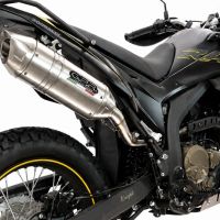 GPR exhaust compatible with Voge 300Rally 2025-2026, Furore-X Inox, Homologated legal slip-on exhaust including removable db killer, link pipe and catalyst 