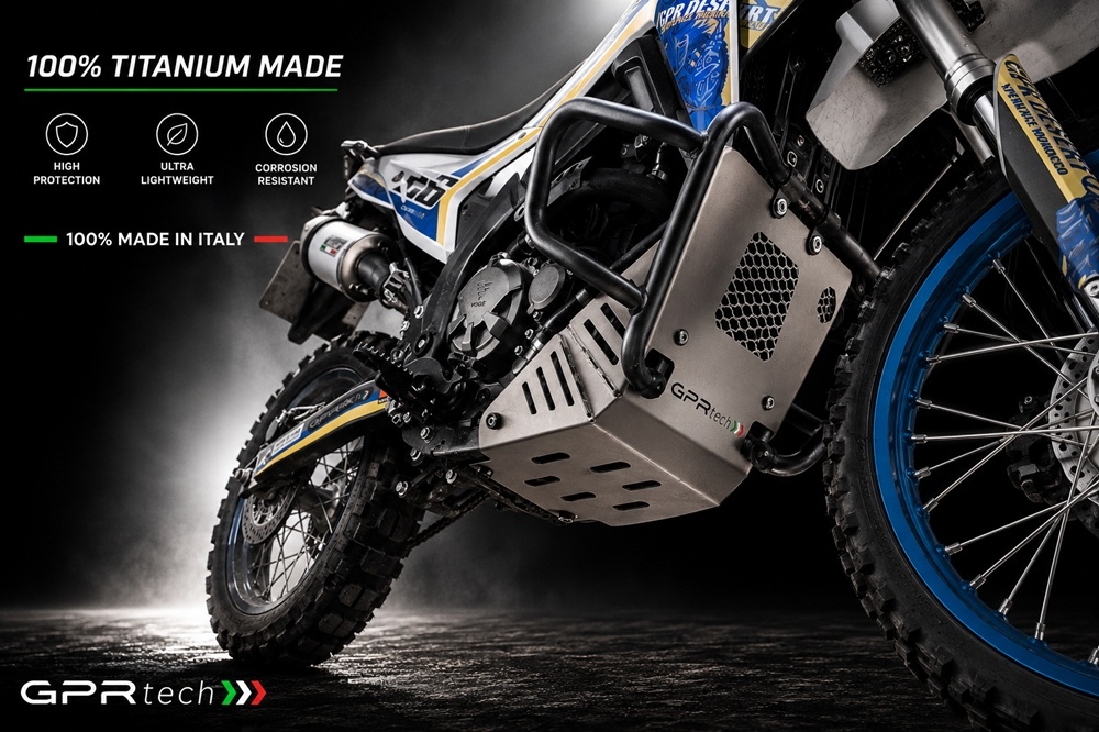 GPR TECH compatible with  Voge 300Rally 2022/2024 e5 GPR TECH Titanium Skid plate 