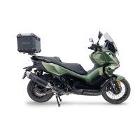 Top case GPR TECH compatible with  Voge SR 450 X 2026/2027 e5 plus GPR TECH Top case in aluminum, black color including, roof rack and specific plate Capacity 26 LT.