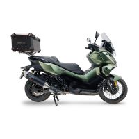 Top case GPR TECH compatible with  Voge SR 450 X 2026/2027 e5 plus GPR TECH Top case in aluminum, black color including, roof rack and specific plate Capacity 45 LT.