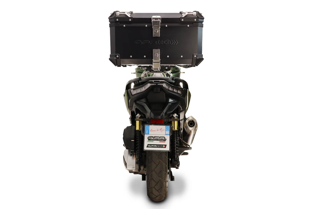 GPR exhaust compatible with Voge SR 450 X 2026-2027, Furore-X Scooter, Racing full system including manifold and removable db killer 