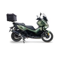 Top case GPR TECH compatible with  Voge SR 450 X 2026/2027 e5 plus GPR TECH Top case in aluminum, black color including, roof rack and specific plate Capacity 35 LT.