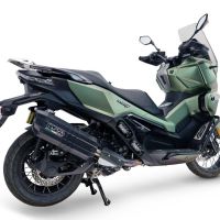 GPR exhaust compatible with Voge SR 450 X 2026-2027, Hyper Sonic Black Titanium, Racing full system exhaust, including removable db killer/spark arrestor 