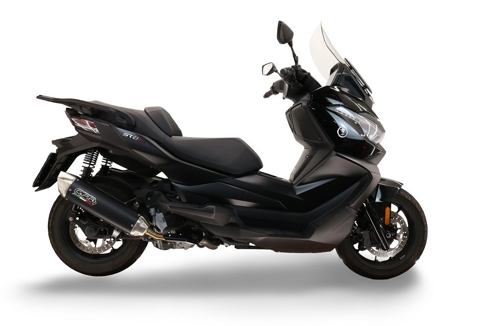 GPR exhaust compatible with  Bmw C400X / C400GT 2019-2020, Furore-X Scooter, Slip-on exhaust including removable db killer, link pipe and catalyst,  EPA-compliant 