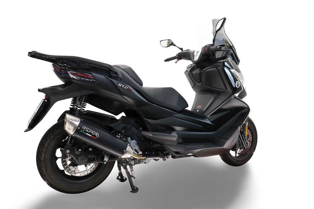 GPR exhaust compatible with  Bmw C400X / C400GT 2019-2020, Furore-X Scooter, Slip-on exhaust including removable db killer, link pipe and catalyst,  EPA-compliant 