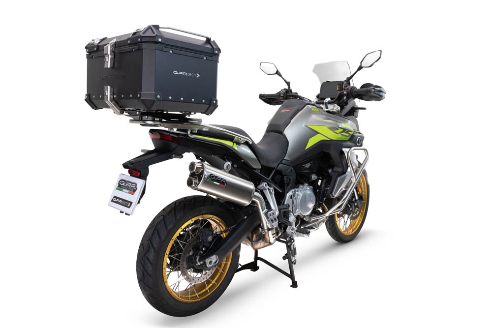 GPR TECH compatible with  Voge 900DSX 2024/2025 e5 GPR TECH Top case in aluminum, black color with specific plate included Capacity 55 LT.