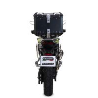 GPR TECH compatible with  Voge 900DSX 2024/2025 e5 GPR TECH Top case in aluminum, black color with specific plate included Capacity 35 LT.