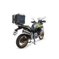 GPR TECH compatible with  Voge 900DSX 2024/2025 e5 GPR TECH Top case in aluminum, black color with specific plate included Capacity 35 LT.