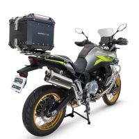 GPR TECH compatible with  Voge 900DSX 2024/2025 e5 GPR TECH Top case in aluminum, black color with specific plate included Capacity 35 LT.