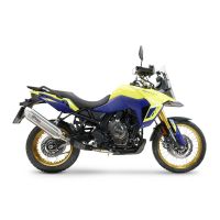 GPR exhaust compatible with Suzuki V-STROM DL 800 DE - SE 2023-2024, Furore-X Acciaio Inox, Homologated legal slip-on exhaust including removable db killer and link pipe 