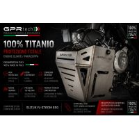 GPR TECH compatible with  Suzuki V-Strom Dl 650 2012/2016 e3 GPR TECH Titanium Skid plate 