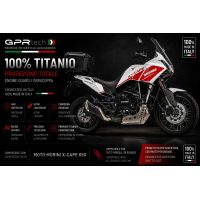 GPR TECH compatible with  Moto Morini X-CAPE 650 2021/2024 e5 GPR TECH Titanium Skid plate 