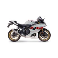 GPR exhaust compatible with Yamaha YZF R7 2021-2024, Deeptone Inox, Homologated legal full system exhaust, including removable db killer and catalyst 