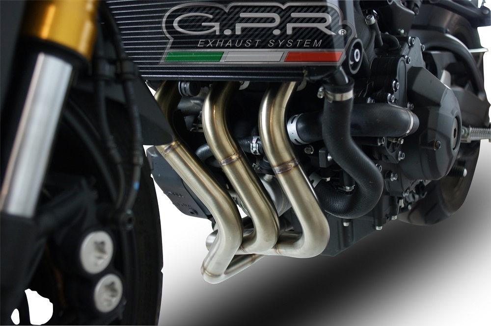 Exhaust compatible with Yamaha FJ-09 Tracer GT 2018-2020, Furore Nero, Full system exhaust, including removable db killer 