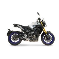 GPR exhaust compatible with Yamaha Mt-09 2014-2016, GP-Revo Black Titanium, Homologated silencer for noise including full line,db killer and catalyst compliant for inspection 