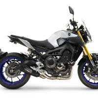 GPR exhaust compatible with Yamaha Mt-09 2014-2016, GP-Revo Black Titanium, Racing full exhaust system including removable db killer 