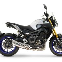 GPR exhaust compatible with Yamaha Mt-09 2017-2020, GP-Revo Titanium, Racing full system exhaust, including removable db killer 